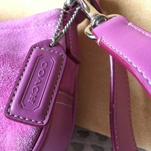Coach Wristlet in Pink Suede